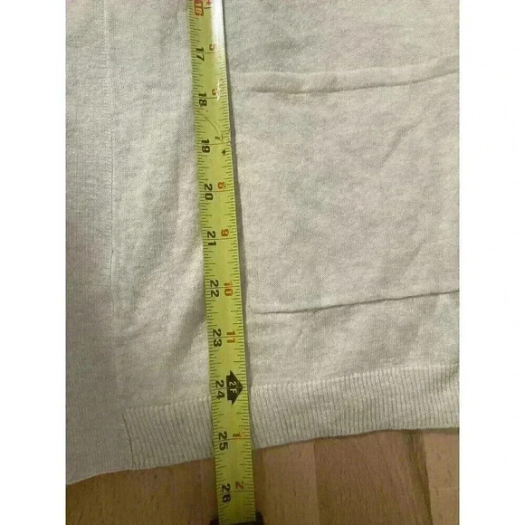 Rachel Parcell Ruffle Pointelle Short Sleeve Cardigan Sweater Size M - Picture 11 of 11